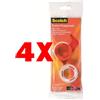 3M 4 X 3M Nastro Adesivo Scotch 2 Rotoli da 10 Metri con Chiocciola
