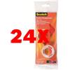 3M 24 X 3M Nastro Adesivo Scotch 2 Rotoli da 10 Metri con Chiocciola