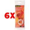 3M 6 X 3M Nastro Adesivo Scotch 2 Rotoli da 10 Metri con Chiocciola