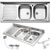 Fhuller Lavello Appoggio Cucina no incasso 120X50 FHULLER serie ITALIA IT1202LVE 2