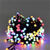 Pan Srl Catena luminosa con Led a sfera luci di Natale 10 metri prolungabile fino a 2 pz