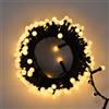 Pan Srl Catena luminosa con Led a sfera luci di Natale 10 metri prolungabile fino a 2 pz