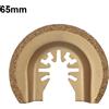 Lama per seghetto oscillante in carburo compatibile per vari utensili oscillanti