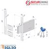 SECUREMME Serratura da Infilare a Doppia Mappa per Porte in Ferro Entrata 40 50 60 70 mm