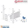 SECUREMME Serratura da Infilare a Doppia Mappa per Porte in Ferro Entrata 40 50 60 70 mm