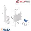 SECUREMME Serratura da Infilare a Doppia Mappa per Porte in Ferro Entrata 40 50 60 70 mm