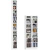 Hzuaneri Porta CD DVD a Colonna 272 CD 14 Ripiani Regolabili Supporto di