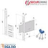 SECUREMME Serratura da Infilare a Doppia Mappa per Porte in Ferro Entrata 40 50 60 70 mm