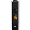 STUFE A PELLET ITALIA Colonna New 8 Kw Slim Stufa ad Aria Ventilata Efficienza