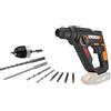 WORX WX390.9 Martello Pneumatico SDS PLUS, Trapano, Avvitatore a Batteria 20V, 1
