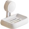 Portasapone con ventose forti doppio scomparto 13,7x10,4x11,8 cm