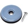Adsamm 16 x Feltrini in Teflon a Vite | Ø 38 mm | Grigio | tondi | Piedini mobil