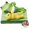 DAIKAI NUOVO DAIKAI Copeau rana con gatto teaser statuina ornamento 5,6 x 4 x 3,4 cm