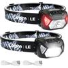 Lepro Torcia Frontale Ricaricabile USB, Lampada Frontale LED 2000Lux Luce Bianca