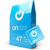 ON) Preservativi ONsize Larghezza 47 mm 50 Pezzi Spessore parete 0,07 mm premium