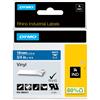 Dymo 1805417 Nastri Industriali D1 19 mm x 5.5 m, Vinile, Bianco su Blu Bianco/B