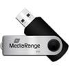MediaRange MR908 Flexi USB Stick 8GB 15MB/s USB 2.0 black-silver 8 GB