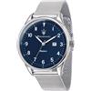 MASERATI TRADIZIONE SOLAR R8851146002 Orologio Uomo Solare Acciaio Mesh Bl