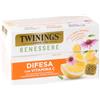Twinings Benessere Difesa Tè Verde Zenzero ed Echinacea Aromatizzati al Limone con