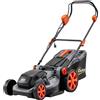 Outsunny Tosaerba Elettrico 1800W con Sacco 50L in Acciaio e PP Grigio Chiaro