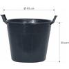 Cardinale Mastello Agricolo Plastica Nero Con Manici 40 65 Lt Litri Giardino Agricoltura