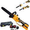 partenopea Motosega a Batteria Telescopica lama 12" due batterie 21V lubrificazione auto