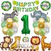 Meleager PALLONCINI GIUNGLA COMPLEANNO ANIMALI DECORAZIONI 1 ANNO 41 PEZZI FESTA