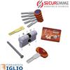 SECUREMME Cilindro Europeo di Altissima Sicurezza SECUREMME EVO K64 5 Chiavi +1X+1Cantiere