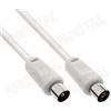 Aglow.it CAVO ANTENNA M/F 1.5Mt TV DVB-T2 in BLISTER IEC COASSIALE MASCHIO FEMMINAï»¿