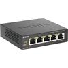 ‎D-Link Mediterraneo S.r.l. D-Link DGS-1005P Router Switch 10/100/1000 GB, 5 Porte Gigabit PoE, senza Alimen