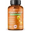 VIVACAPS Vitamina d3 k2 mk7 vegana alto dosaggio 365 Micro compresse Vitamina d3 4000 ui
