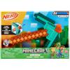 Nerf Minecraft, blaster piccone di diamante, maniglia per la carica a retroazione, testa in gommapiuma, 8 dardi Nerf Elite, dagli 8 anni in su