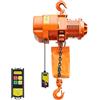 VEVOR Paranco Elettrico a Catena Fisso da 2000 kg, Paranco del Carico a Catena Singolo G100, Altezza di Sollevamento 6 m, con Telecomando Wireless da 100 m, Trifase per Fabbriche, Garage e Magazzini