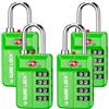 SURE LOCK Lucchetto per bagagli da viaggio approvato TSA, lucchetto con combinazione aperta per armadietti scuola, ufficio e palestra, cassetta degli attrezzi, custodia pellicican, quadranti facili da