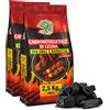 VIRSUS Sacco di Carbone di Legna da 2,2 kg Netti Puro Carbone Vegetale per Barbecue