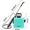 Spruzzatore USB Ricaricabile 5L per Piante da Esterno Cura Prato con 3 Ugelli