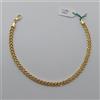 BRACCIALE DA DONNA A MAGLIA FUNE 2 FILI IN ORO GIALLO 18KT 3 GRAMMI (8623)
