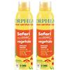 Orphea, Spray Antipuntura, Safari Formula, Protegge dalle Punture di Zanzare, Tafani ed Altri Insetti, Ingredienti di Origine Vegetale, Efficacia Fino a 8 Ore, Confezione da 2x100ml
