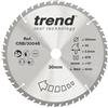 Trend Lama per sega circolare CraftPro TCT combinata per sega da banco o troncatrice, diametro 300 mm x 48 denti x 30 foro, punta in carburo di tungsteno, CSB/30048