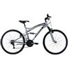 MASCIAGHI Bici 26 MTB Hogan FULL biammortizzata 18 velocità argento Masciaghi