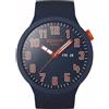 Swatch Orologio Uomo Swatch ESSENTIALLY CONFIDENT Silicone Blu Solo Tempo SB01S700
