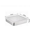 Tortiera in Acciaio per Cottura Tiramis�� 44x29cm Profondit�� Struttura Des
