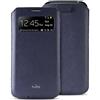Puro Custodia Puro Sacca Blu Display a Vista per Samsung Galaxy S4 Mini