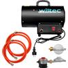 Wiltec Cannone aria calda a gas 30 W Riduttore di pressione gas Spagna 700 mbar