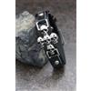 Senza marchio Bracciale Teschio Bracciale Uomo Braccialetto Uomo Teschi Croce Rocker Idea R...
