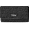 Nautica L'Oraganizer Perfect Carry-All Money Manager con portafoglio RFID Blocking, jacquard nero