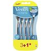 Gillette Venus Oceana Rasoio Donna 3 Lamette di Ricambio 1 Gratis da 3 Lame