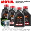 Motul + Hiflo 4 LITRI OLIO MOTUL 7100 15W50 + FILTRO OLIO HIFLO HF163