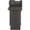 FISCHER PROTEC FN110 - Lucchetto pieghevole per bicicletta, con combinazione a 4 velocità, per 10.000 combinazioni, 110 cm, colore: Nero