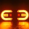 Staccabile Bicicletta Freccia Luce Ricaricabile USB Luminoso LED Sicurezza Set